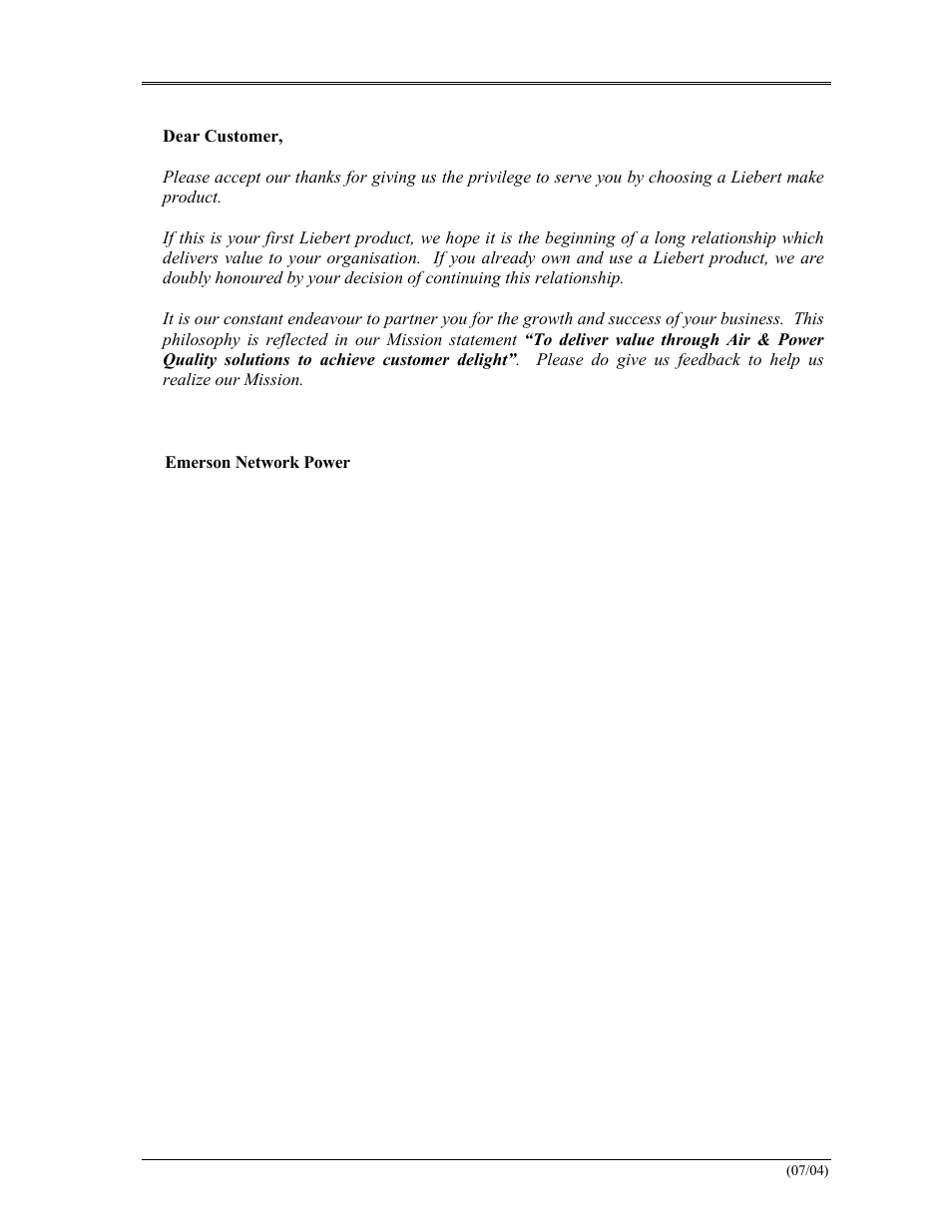 Liebert 110V User Manual | Page 2 / 31