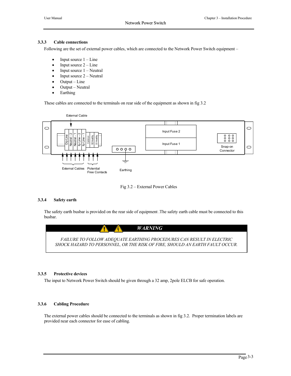 Warning | Liebert 110V User Manual | Page 21 / 31