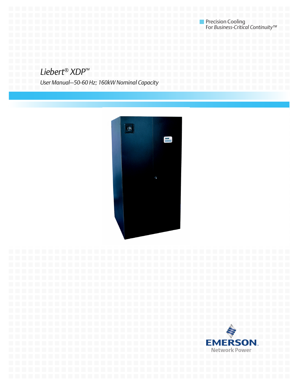 Liebert Refrigerant Distribution Unit XDP User Manual | 40 pages