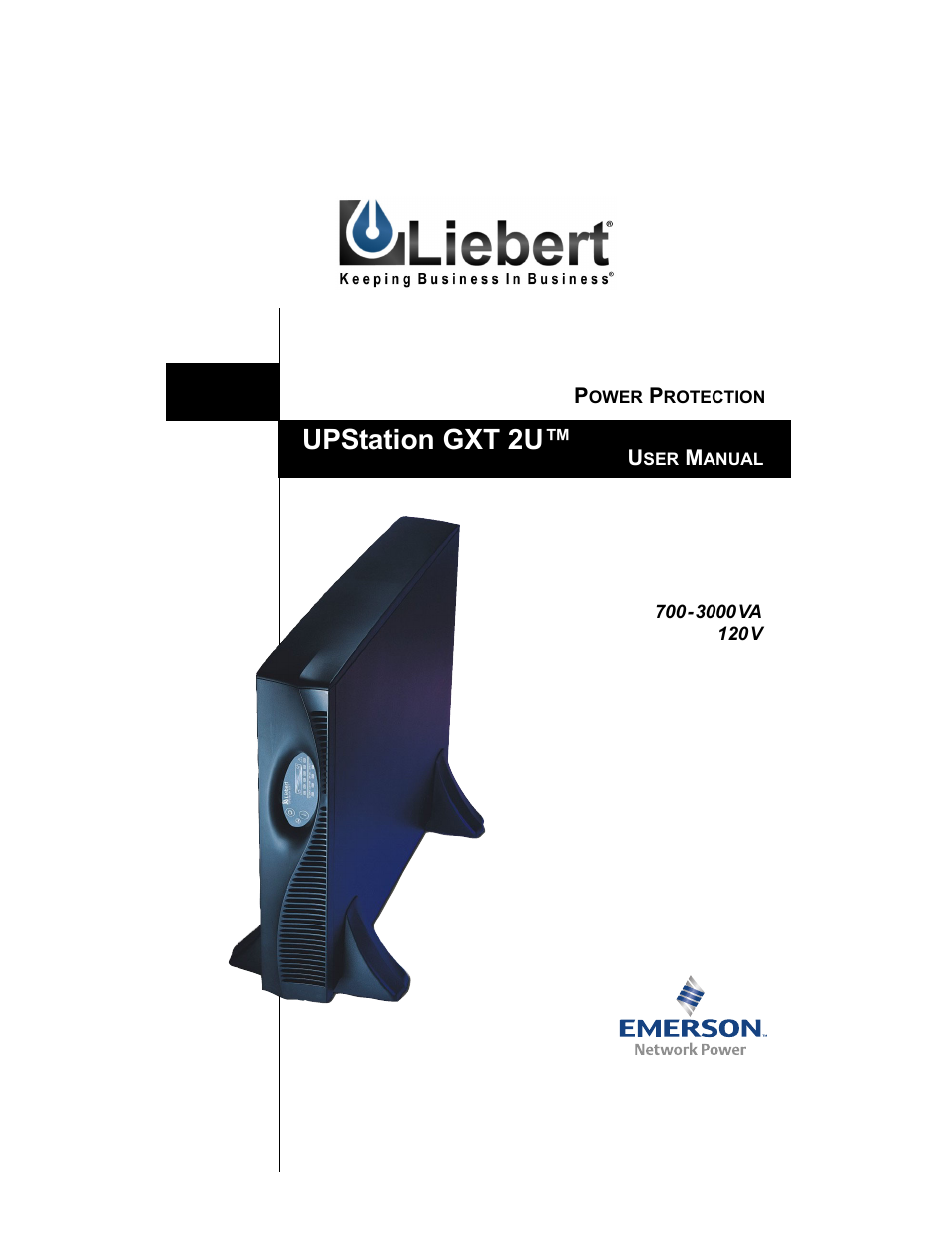 Liebert UPSTATION GXT 2U User Manual | 38 pages