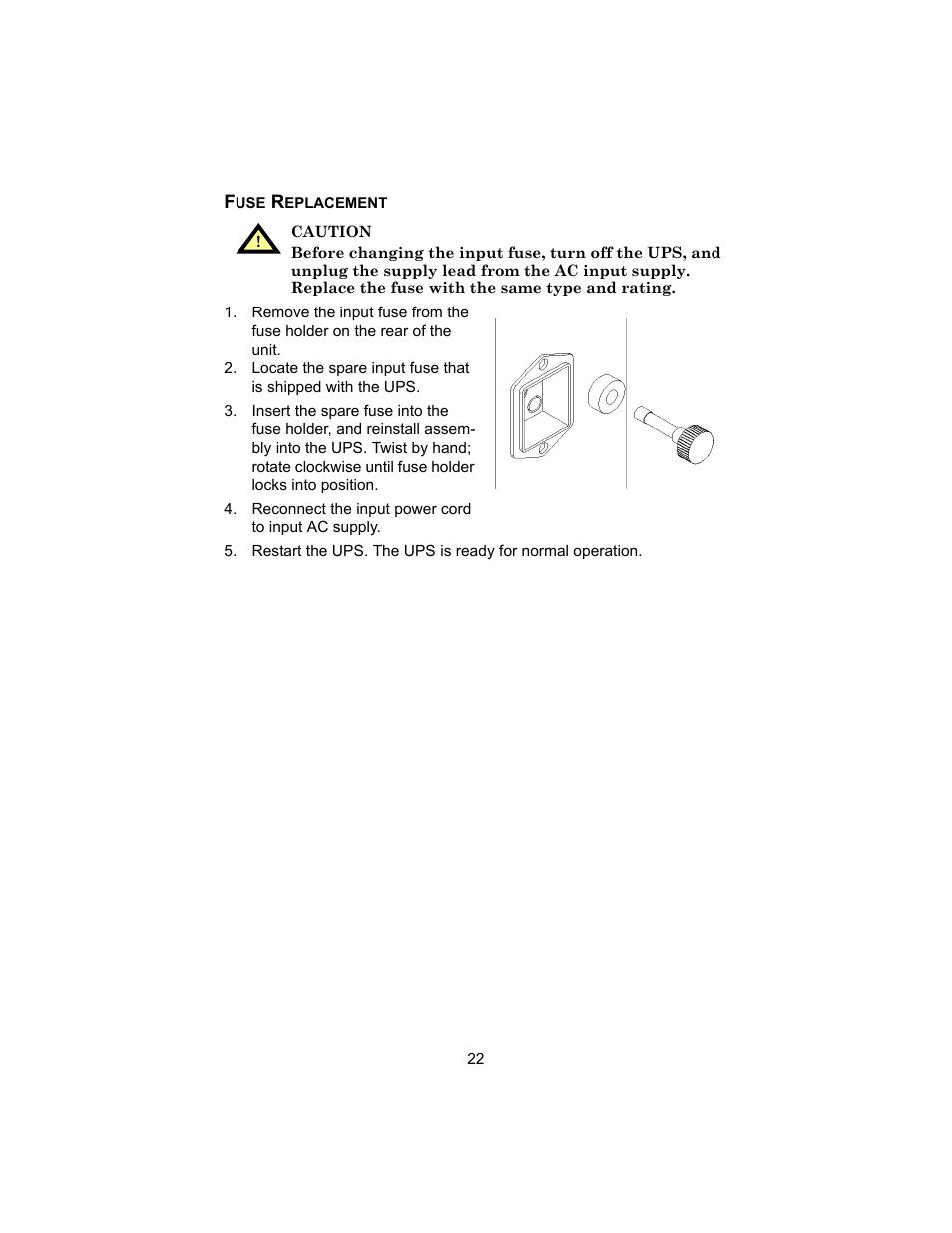 Fuse replacement | Liebert UPSTATION GXT 2U User Manual | Page 26 / 38