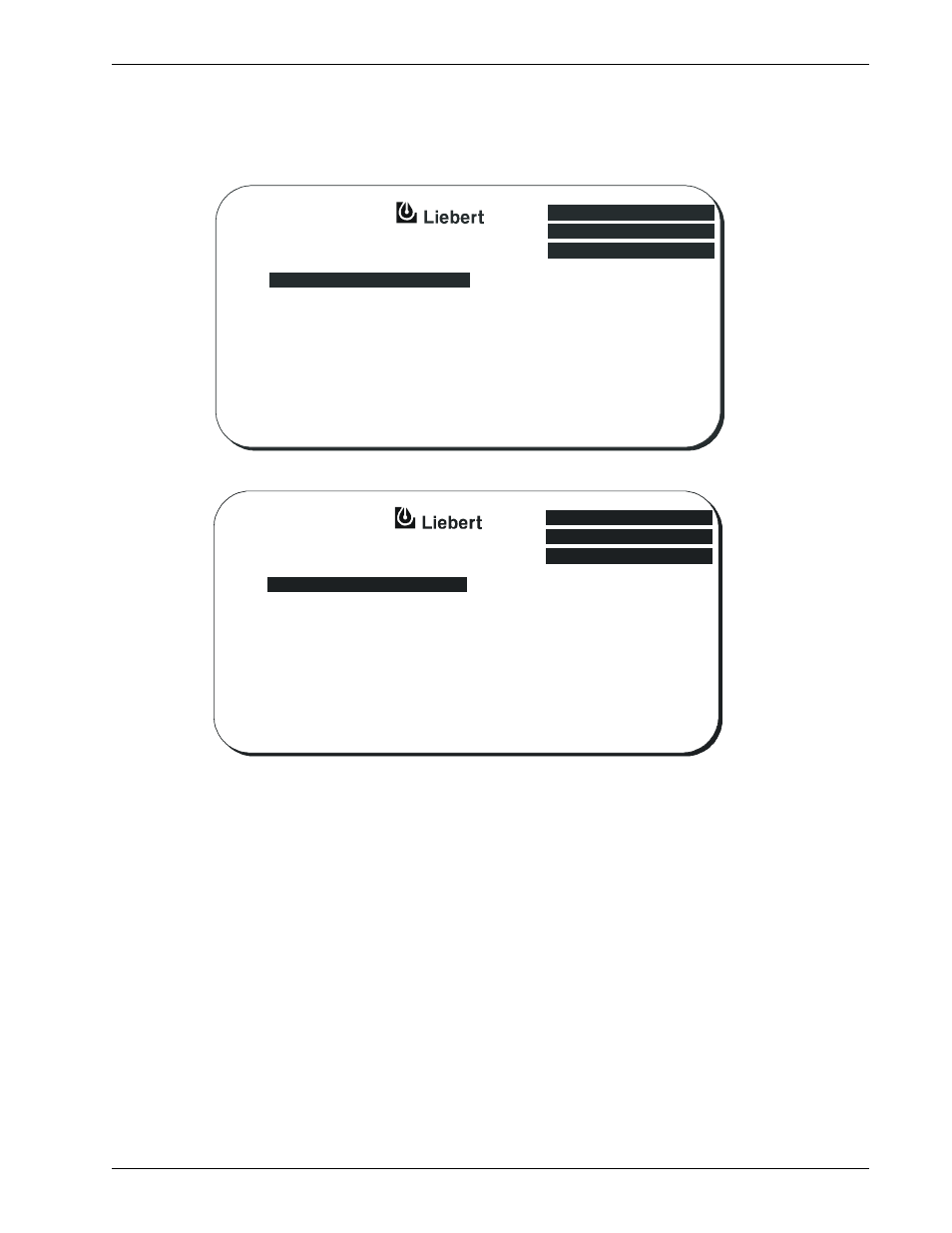 1 master menu screen, Master menu screen, Figure 13 | Liebert Series 600T User Manual | Page 35 / 128