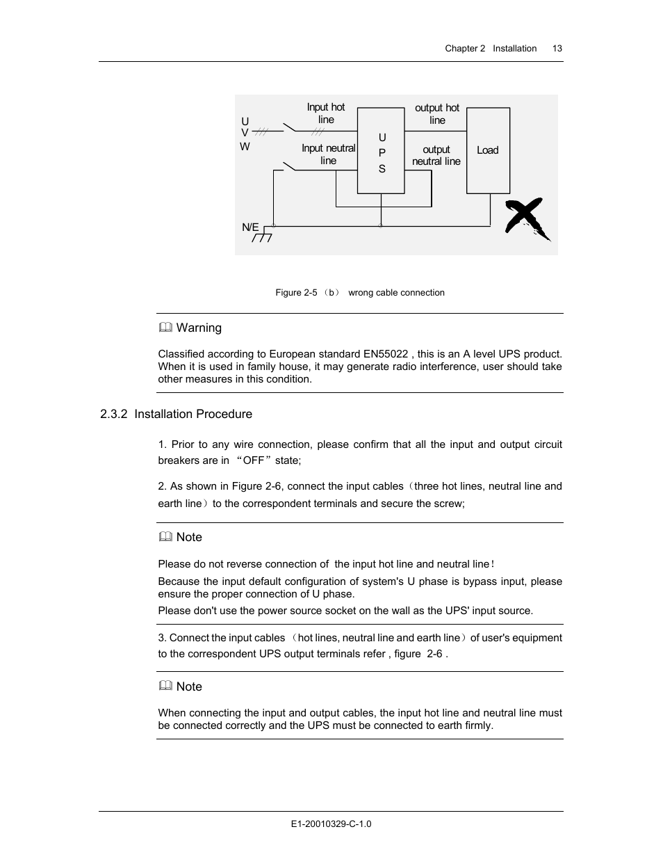Liebert GXT2 - 3X1 User Manual | Page 13 / 42