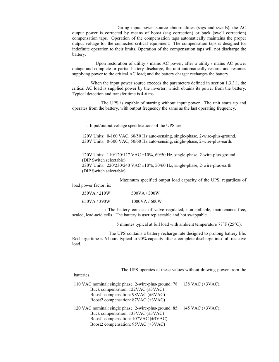 Liebert PowerSure PSA 350VA to 1000VA User Manual | Page 2 / 8