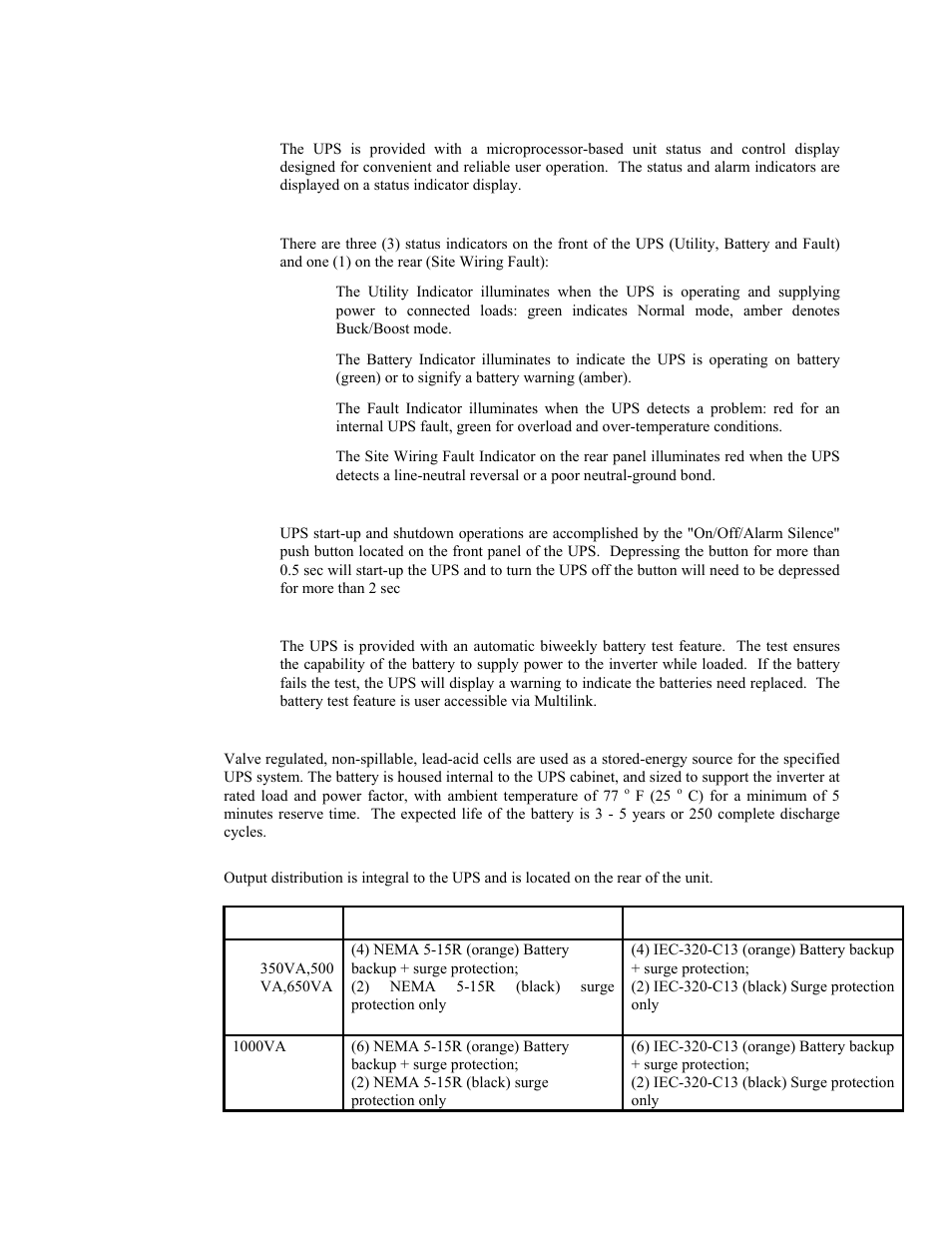 Liebert PowerSure PSA 350VA to 1000VA User Manual | Page 7 / 8