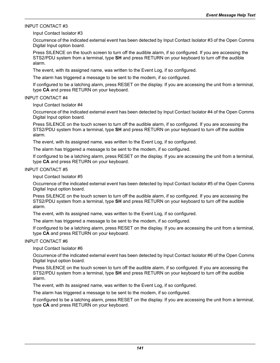 Liebert STS2 User Manual | Page 149 / 156