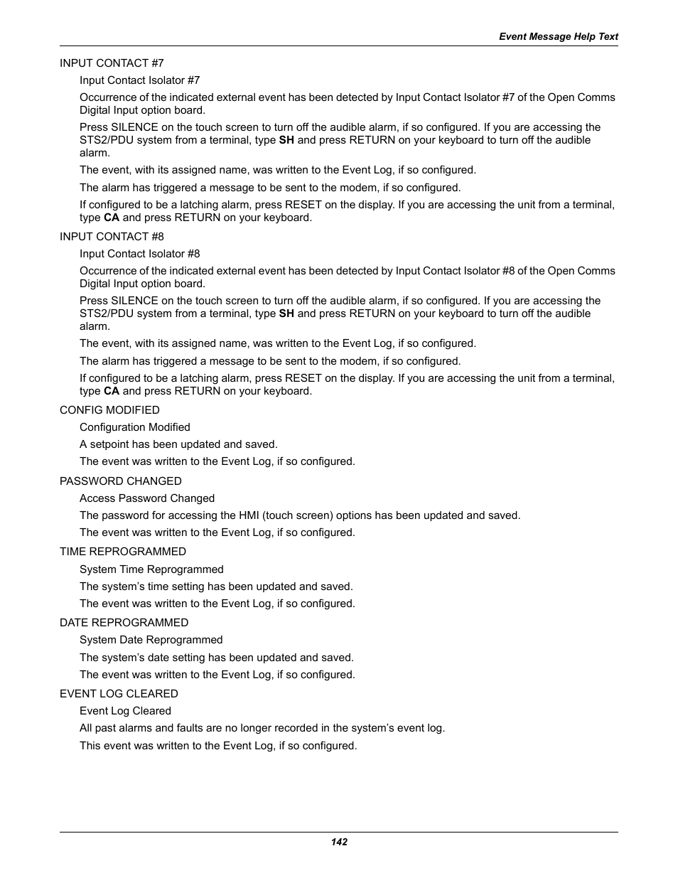 Liebert STS2 User Manual | Page 150 / 156