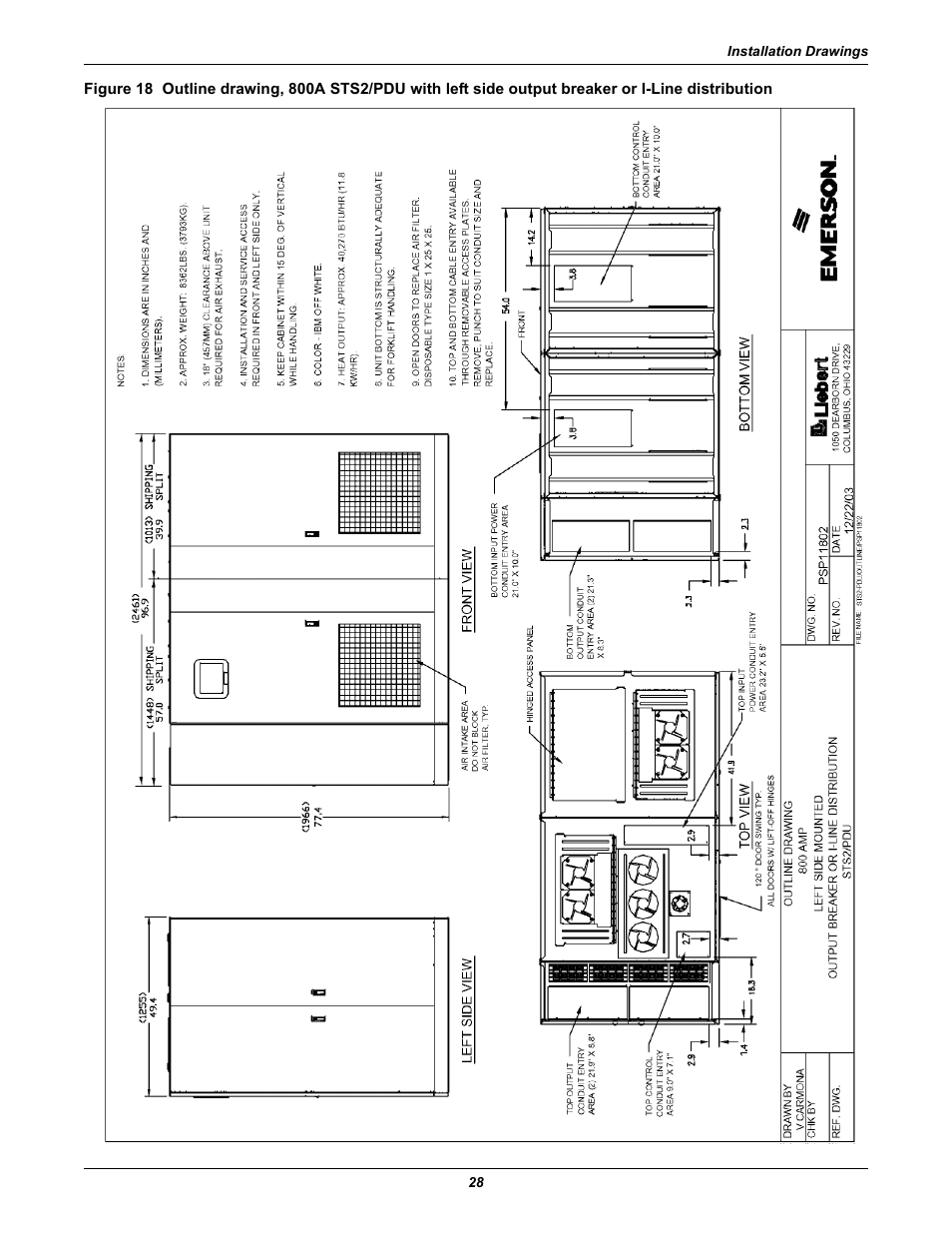 18 an | Liebert STS2 User Manual | Page 36 / 156