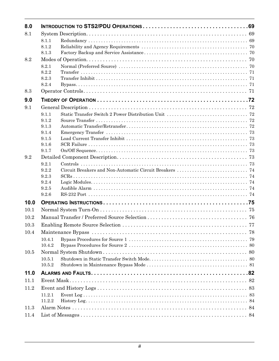 Liebert STS2 User Manual | Page 4 / 156