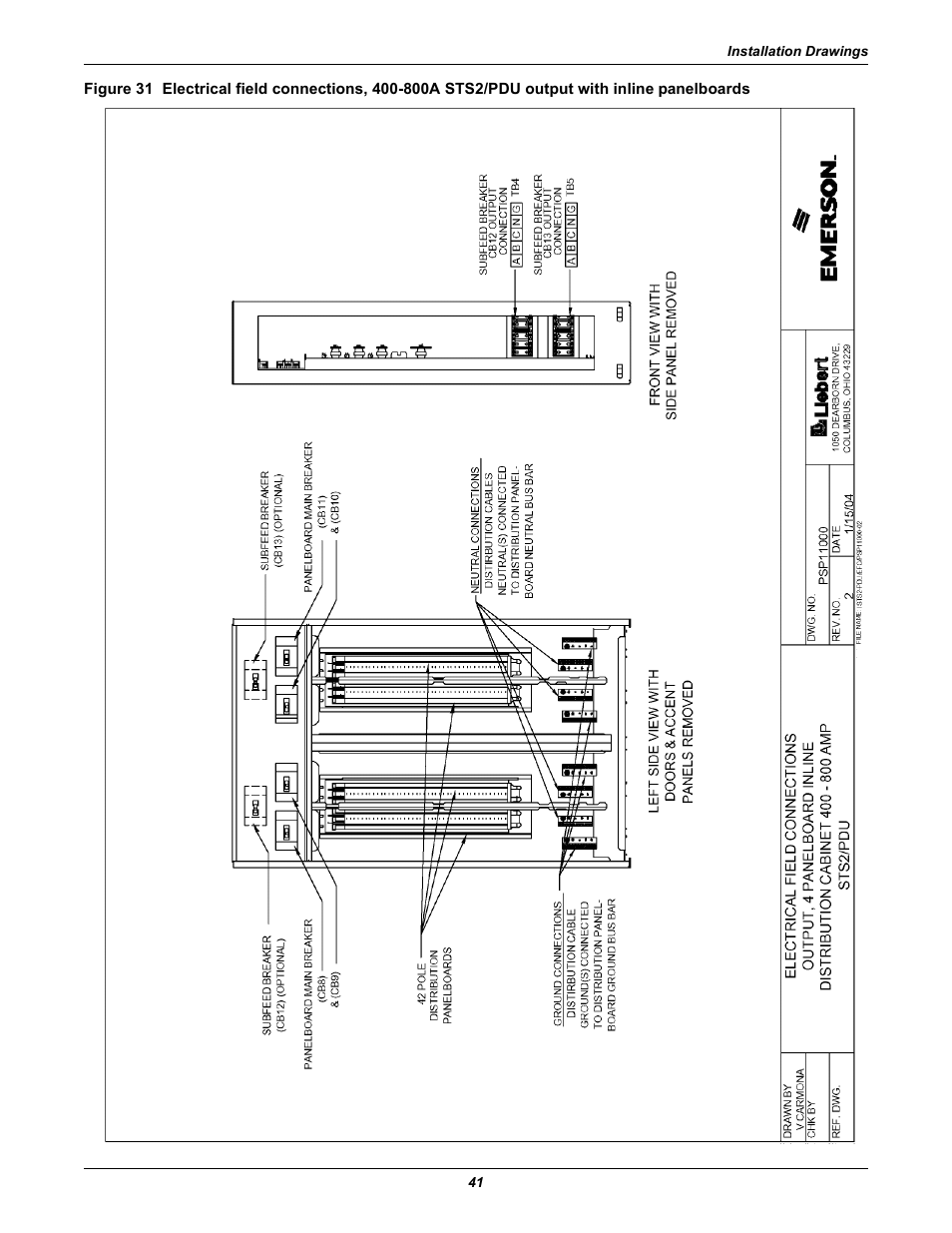 31 for details on, Through 31, Figure 31 | Liebert STS2 User Manual | Page 49 / 156