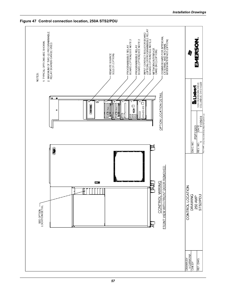 Figures 47, Mmunications options. see figures 47 and, Figures 47 an | Liebert STS2 User Manual | Page 65 / 156