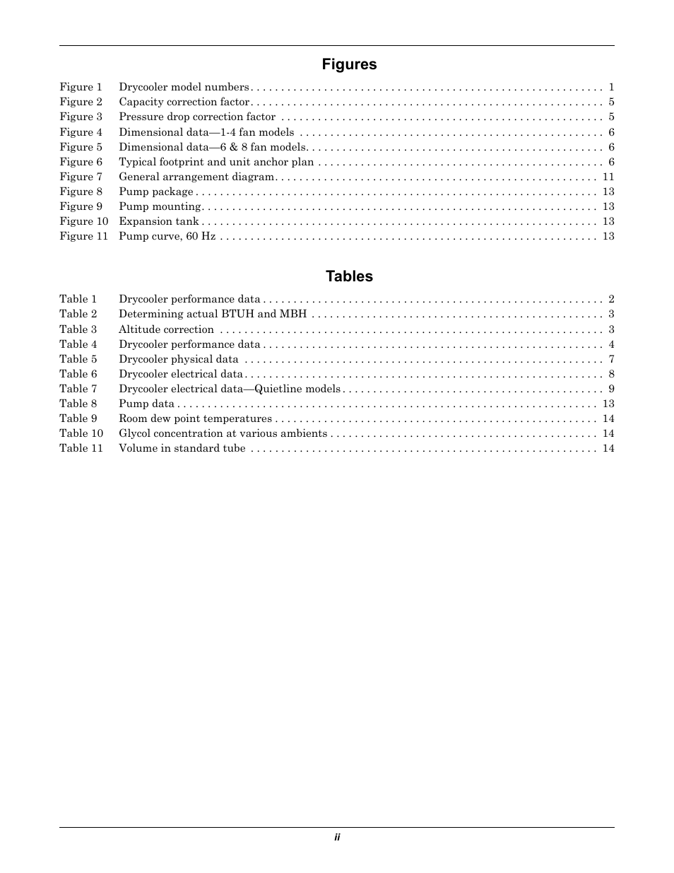 Figures, Tables | Liebert EMERSON 60 HZ User Manual | Page 4 / 20