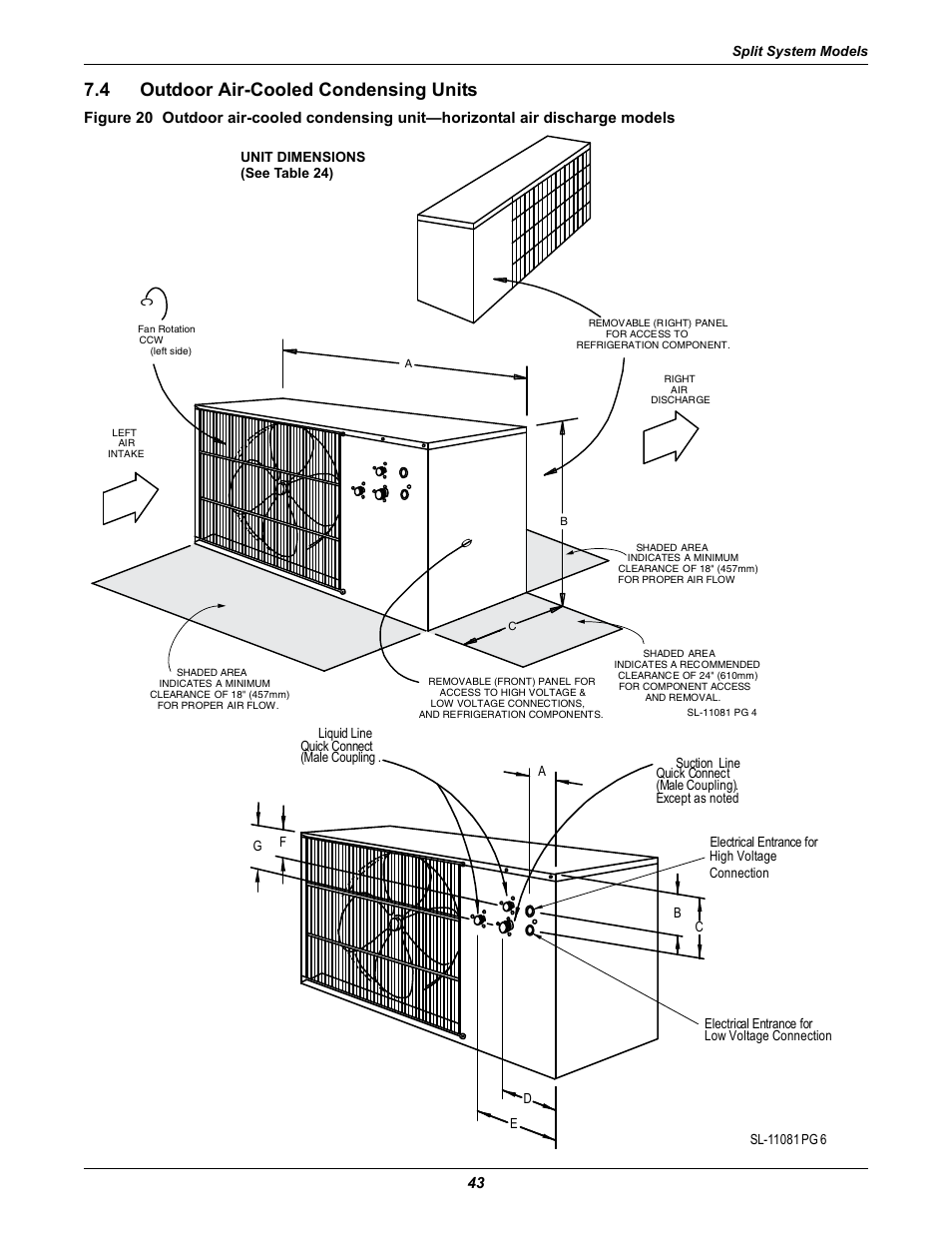 4 outdoor air-cooled condensing units, Outdoor air-cooled condensing units | Liebert Challenger ITR User Manual | Page 49 / 64