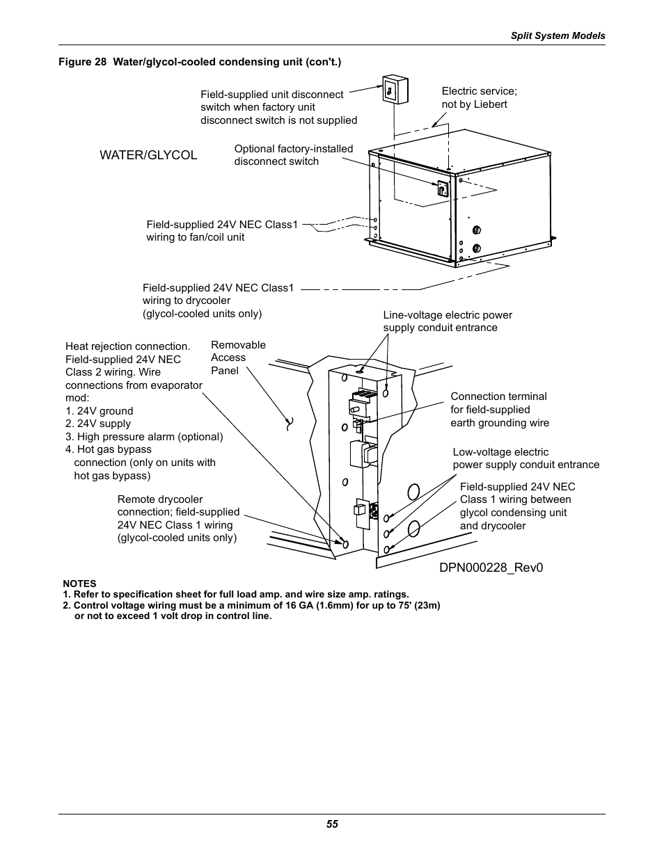 Water/glycol-cooled condensing unit (con't.) | Liebert Challenger ITR User Manual | Page 61 / 64