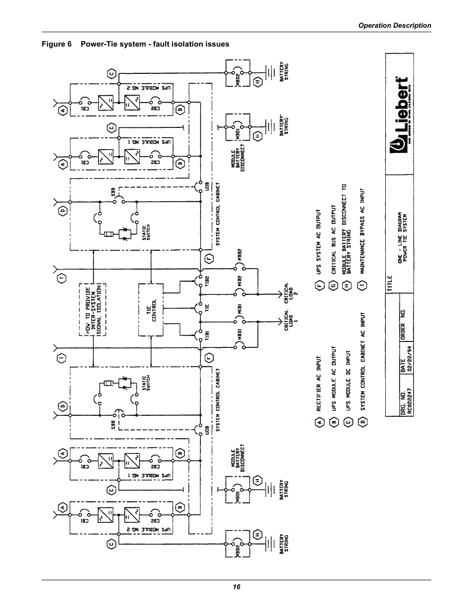 Figure 6 powertie system - fault isolation issues, Figure 6, Power-tie system - fault isolation issues | Figures 6 | Liebert Series 610 User Manual | Page 20 / 44