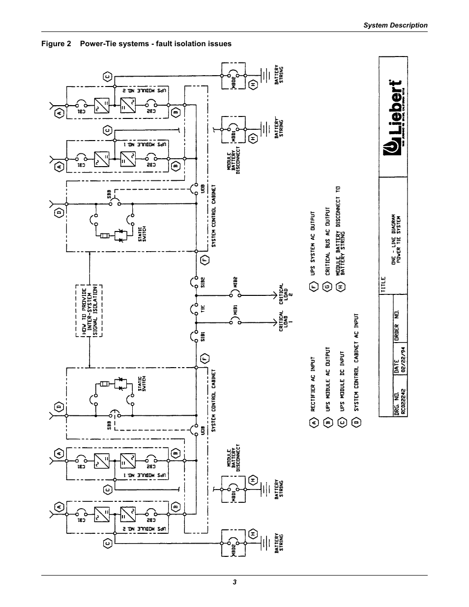 Figure 2, Power-tie systems - fault isolation issues | Liebert Series 610 User Manual | Page 7 / 44