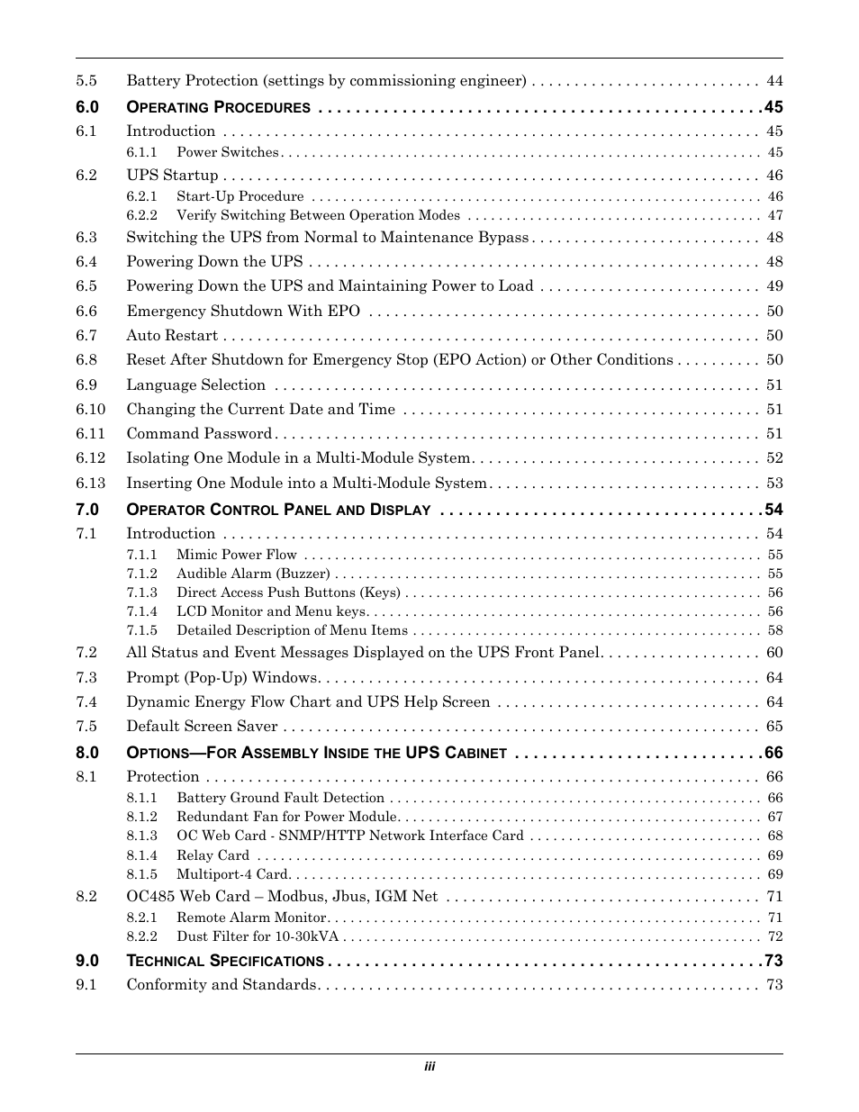 Liebert Emerson NX UPS System User Manual | Page 5 / 88