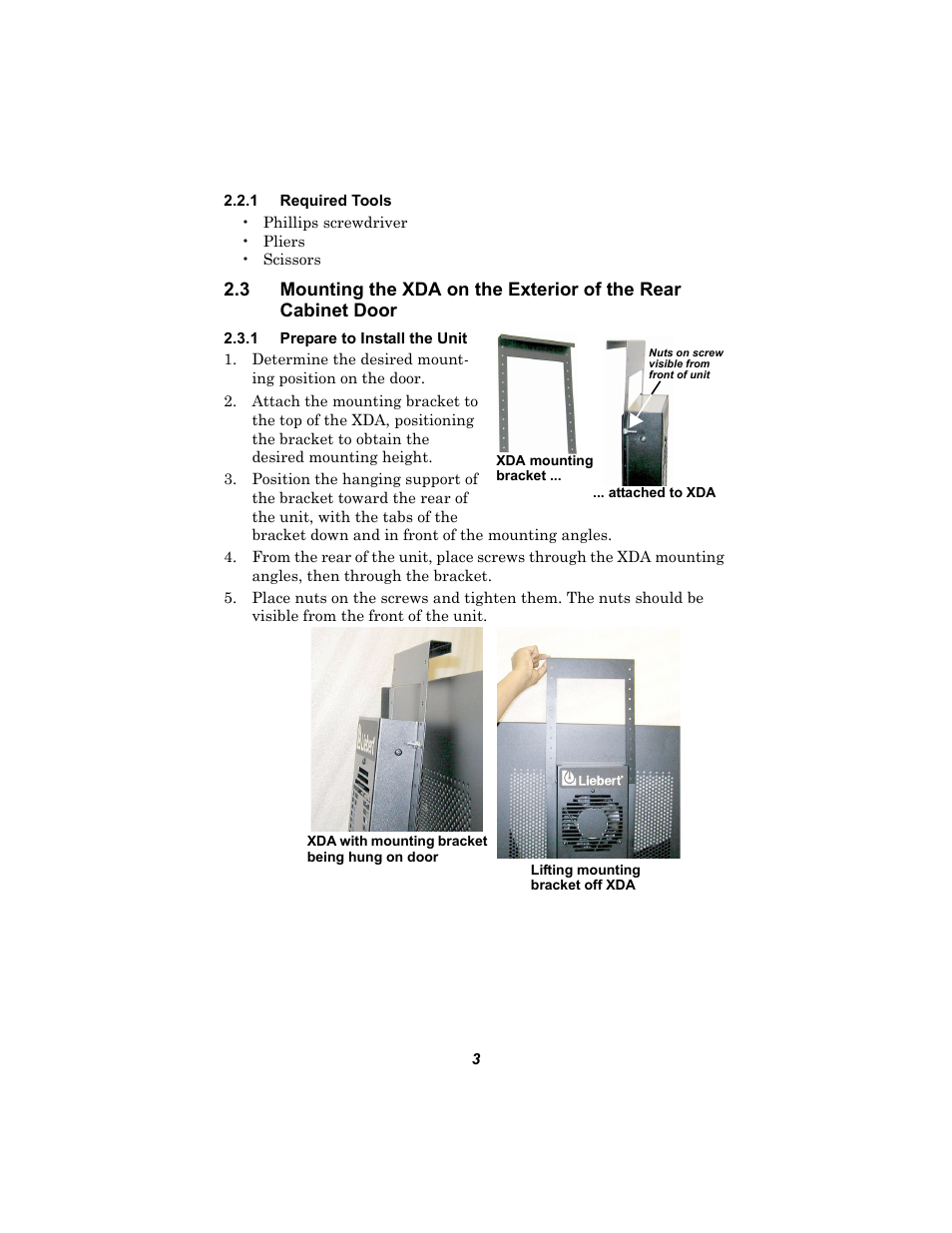 1 required tools, 1 prepare to install the unit | Liebert Air Flow Enhander XDA User Manual | Page 7 / 16