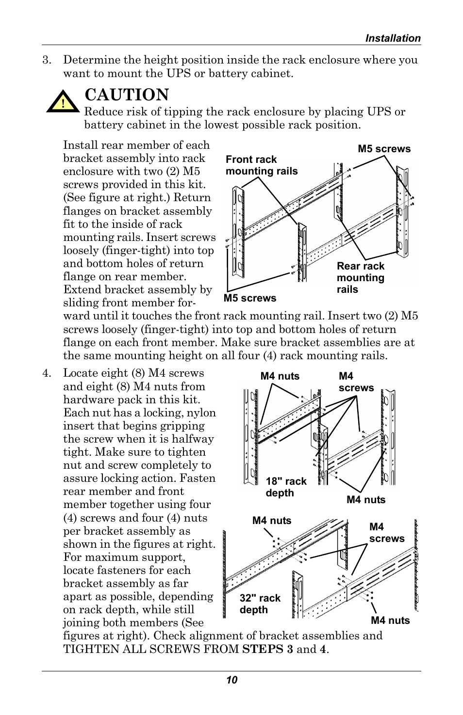 Caution | Liebert GXT 2U User Manual | Page 14 / 44