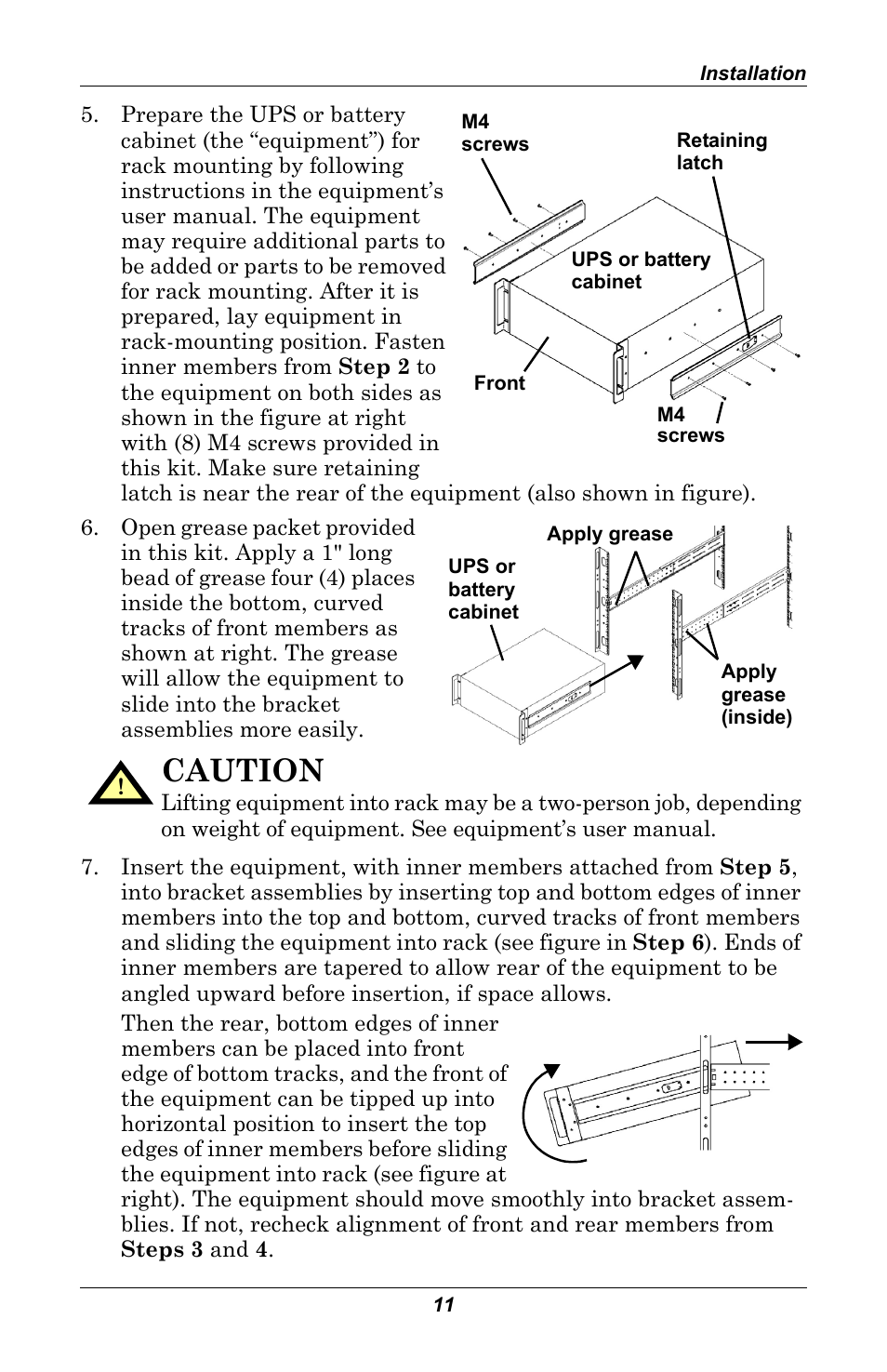 Caution | Liebert GXT 2U User Manual | Page 15 / 44
