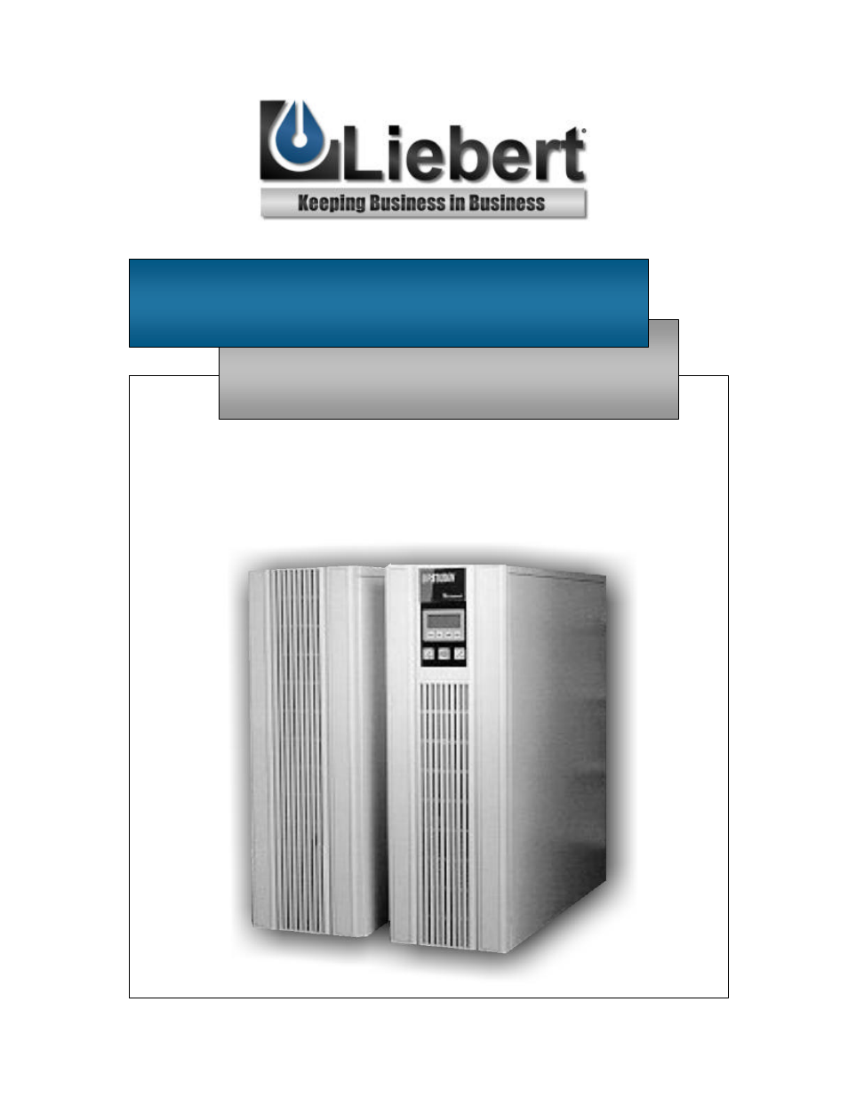 Liebert UPStation S VM18000 User Manual | 38 pages