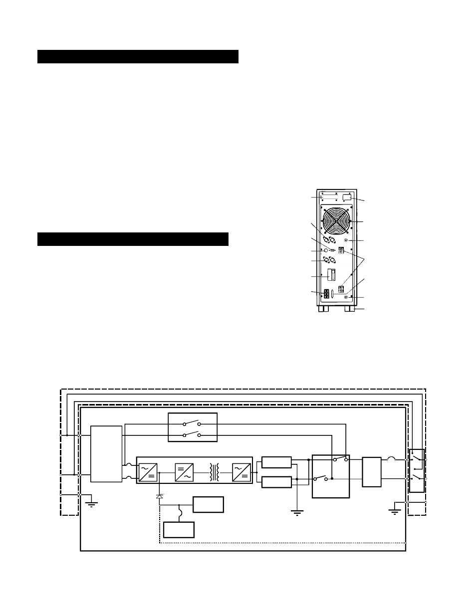 Installation, 6 kva connections, 6 kva single line diagram | Liebert UPStation S VM18000 User Manual | Page 7 / 38
