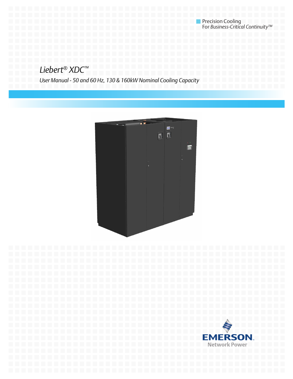 Liebert Extreme Density Chiller XDC User Manual | 64 pages