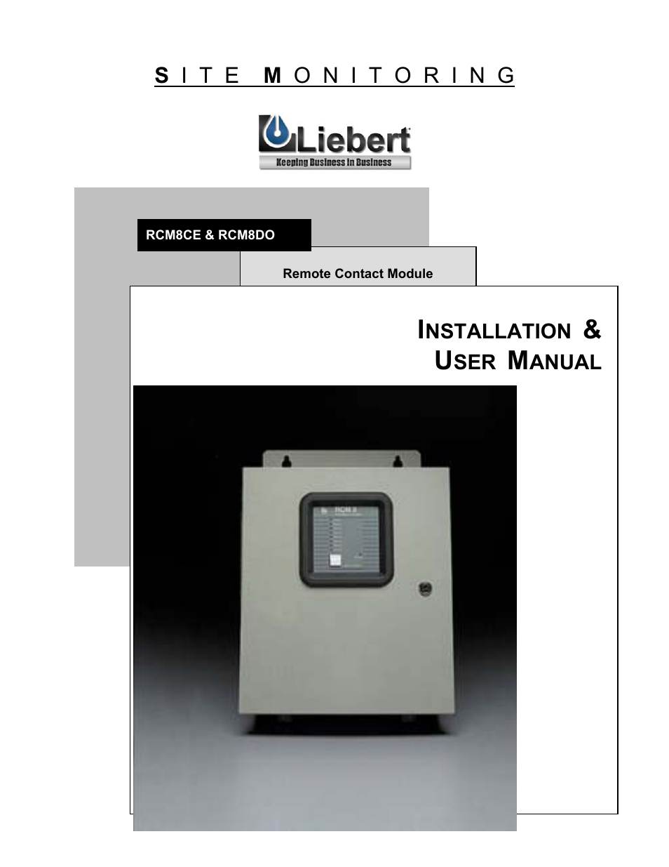 Liebert RCM8DO User Manual | 46 pages