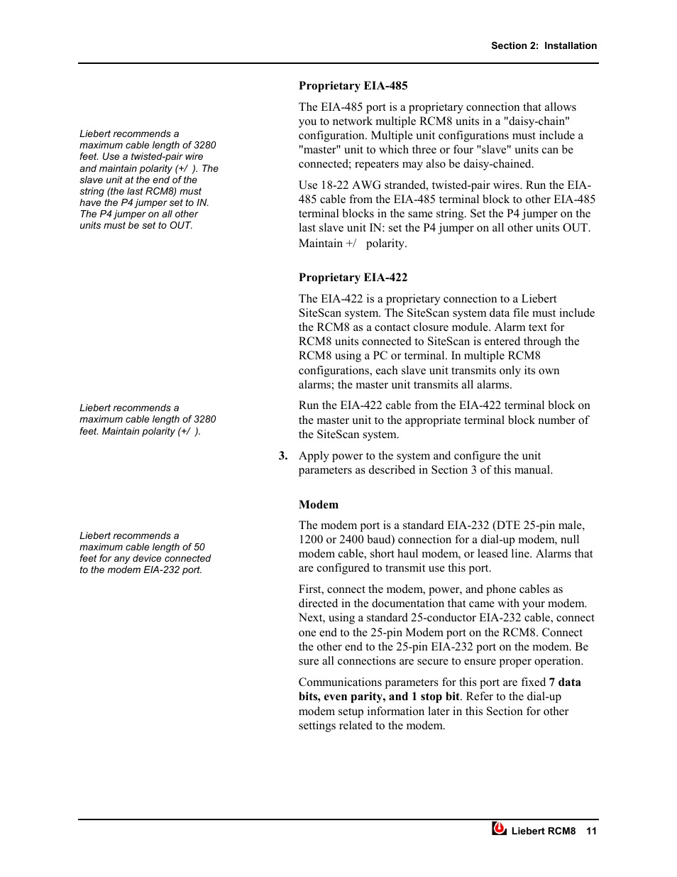Liebert RCM8DO User Manual | Page 17 / 46