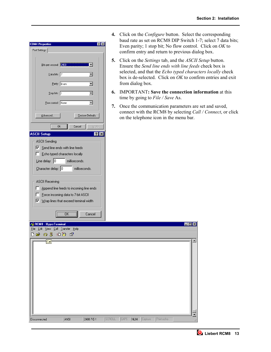 Liebert RCM8DO User Manual | Page 19 / 46