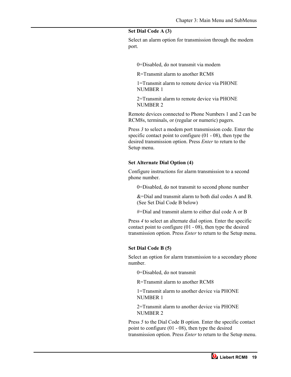 Liebert RCM8DO User Manual | Page 25 / 46