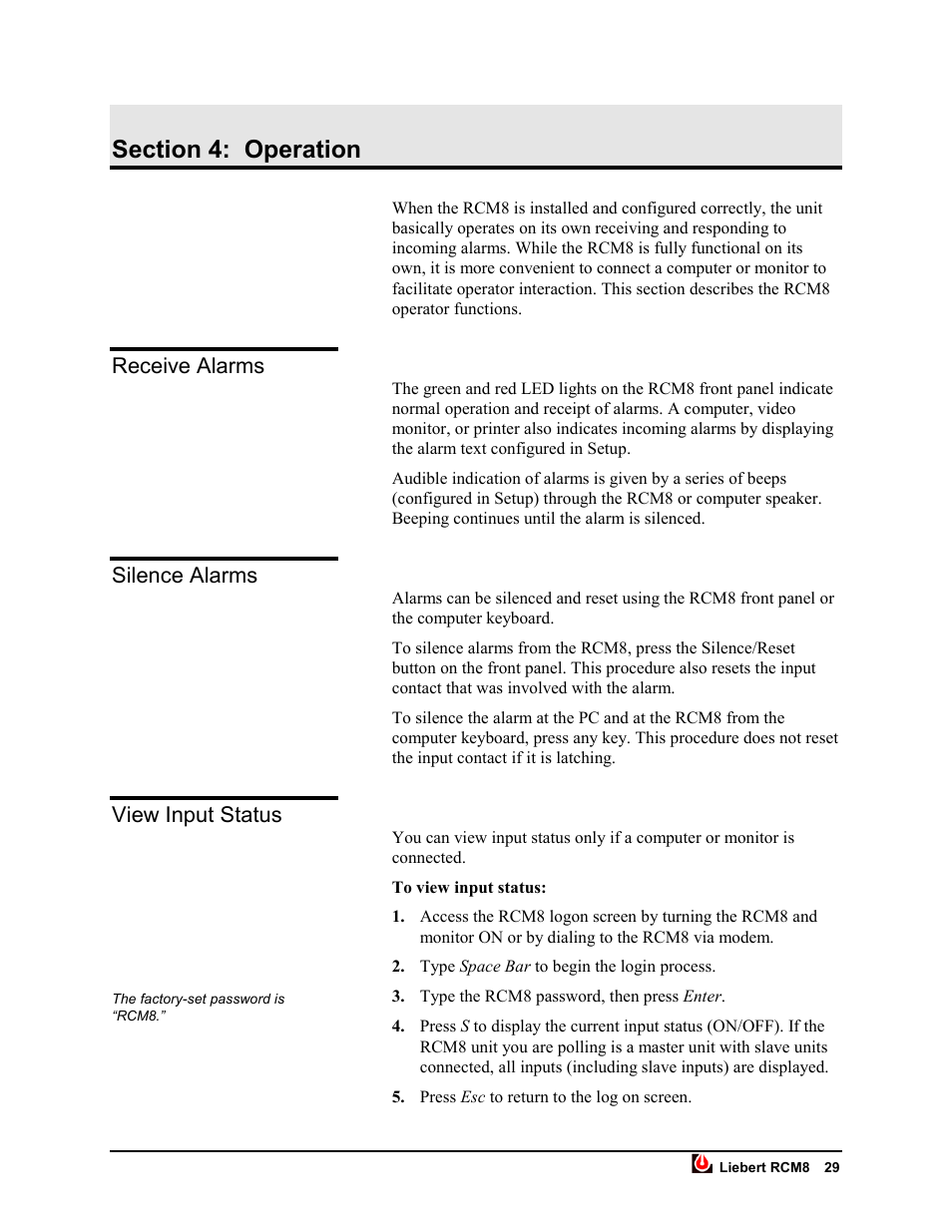 Liebert RCM8DO User Manual | Page 35 / 46