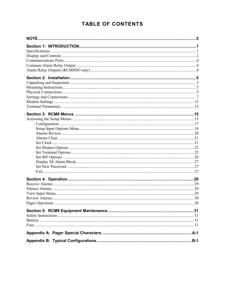 Liebert RCM8DO User Manual | Page 4 / 46