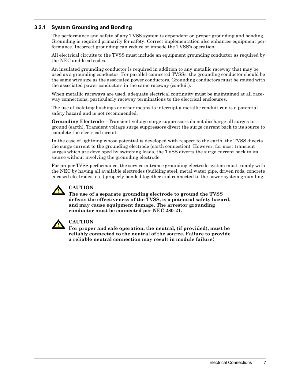 1 system grounding and bonding, System grounding and bonding | Liebert II User Manual | Page 11 / 17