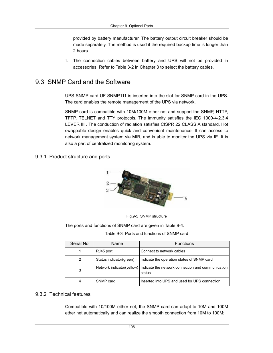 3 snmp card and the software | Liebert UPS System User Manual | Page 112 / 121