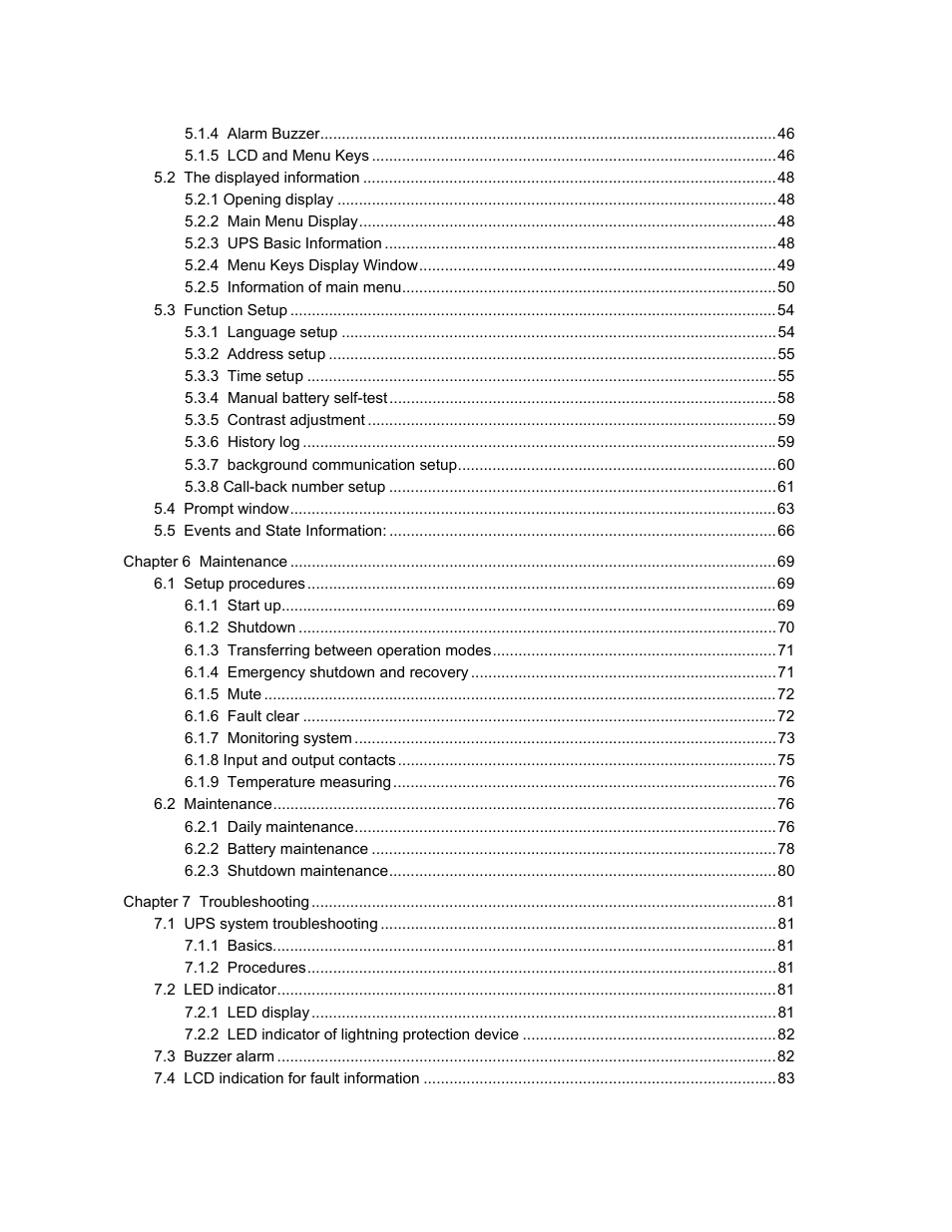 Liebert UPS System User Manual | Page 4 / 121