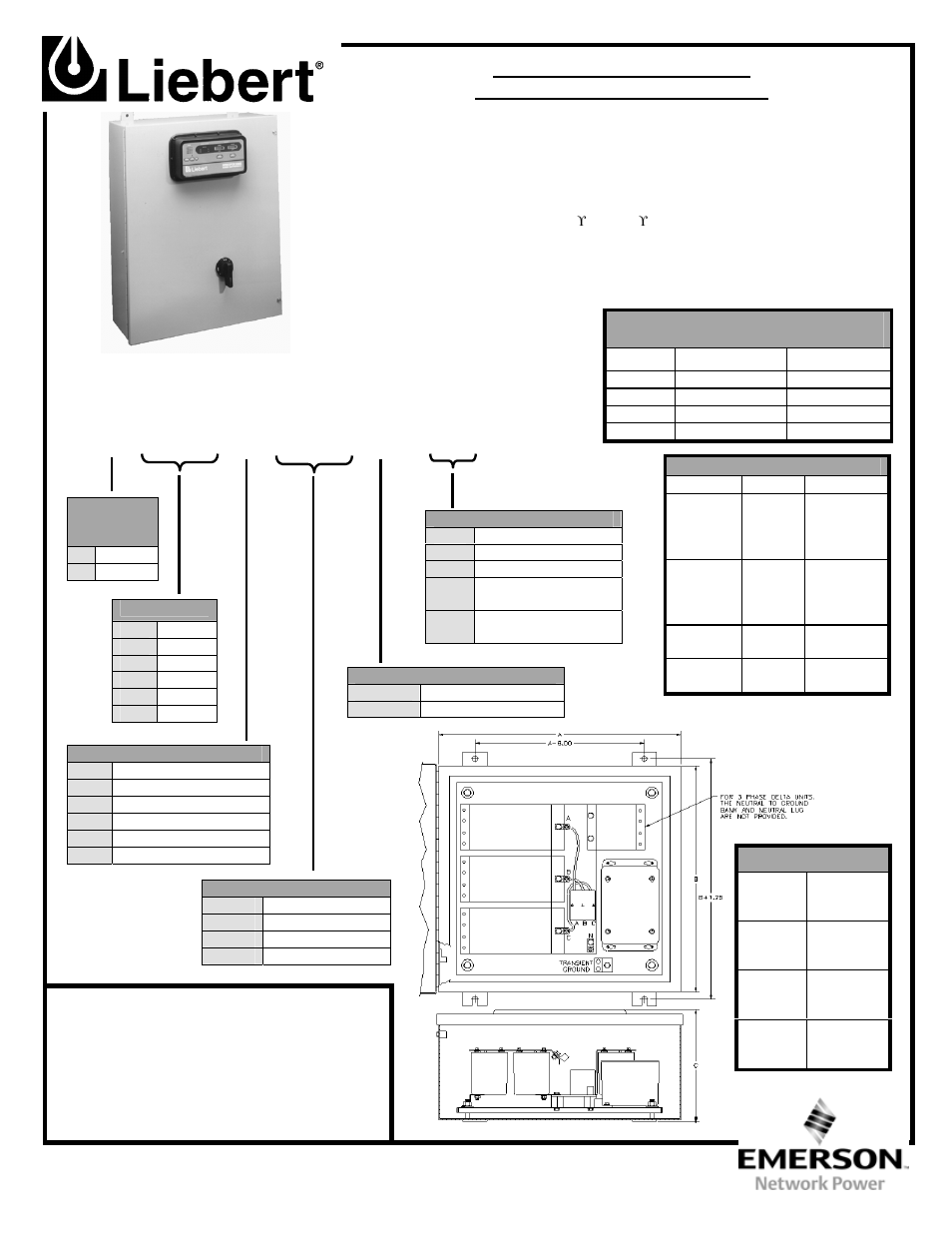 Liebert Interceptor H2120Y444R-03 User Manual | 1 page