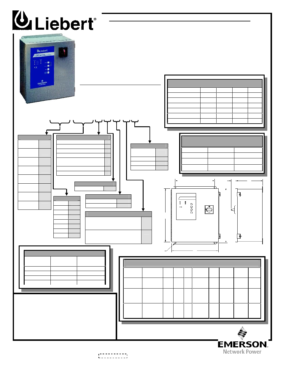 Liebert LM250120YARCE User Manual | 1 page