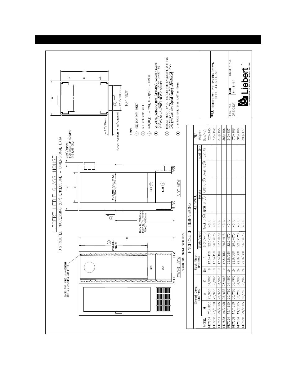 Drawings | Liebert Little Glass House User Manual | Page 13 / 25