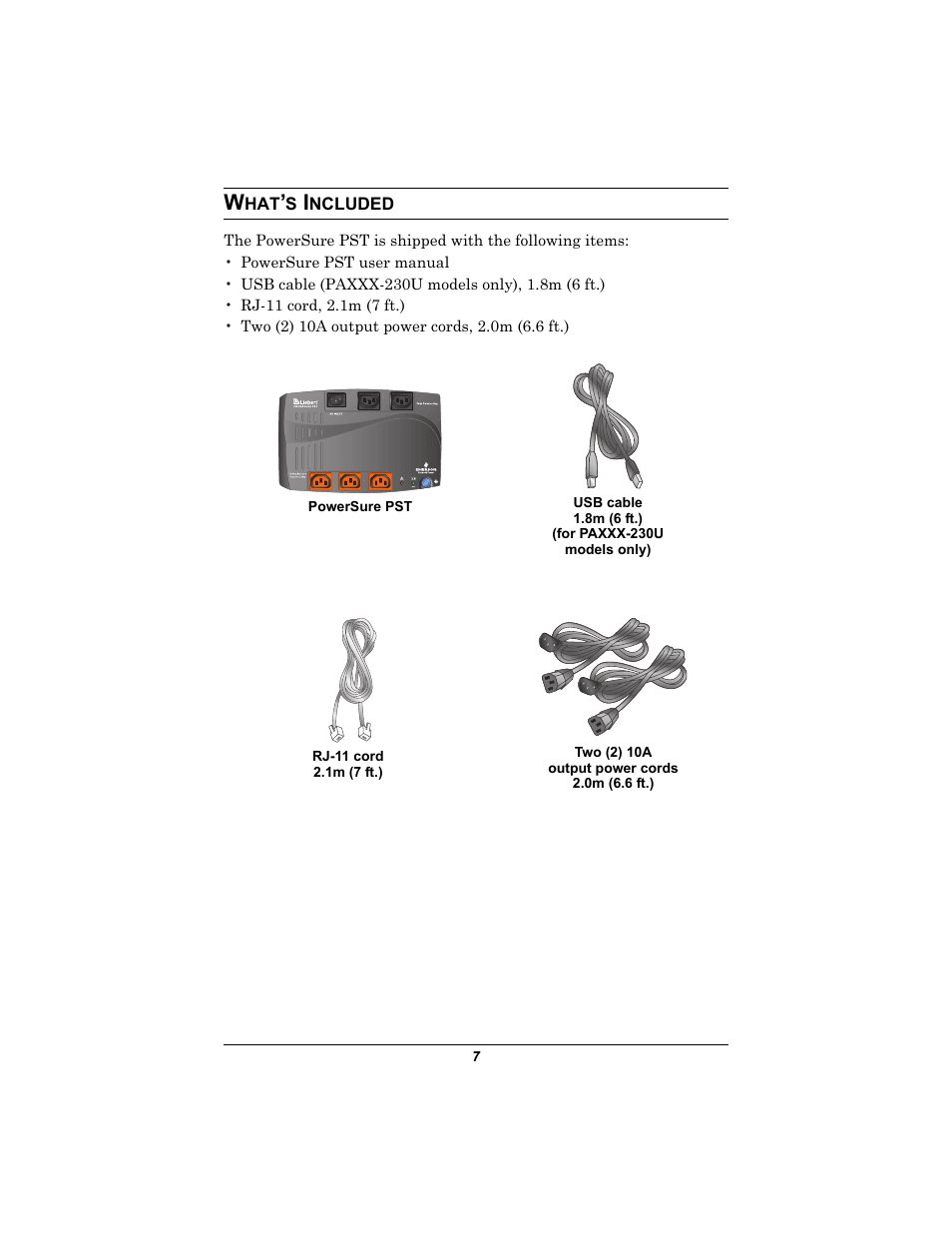 What’s included, Ncluded | Liebert 500-650 VA User Manual | Page 11 / 24