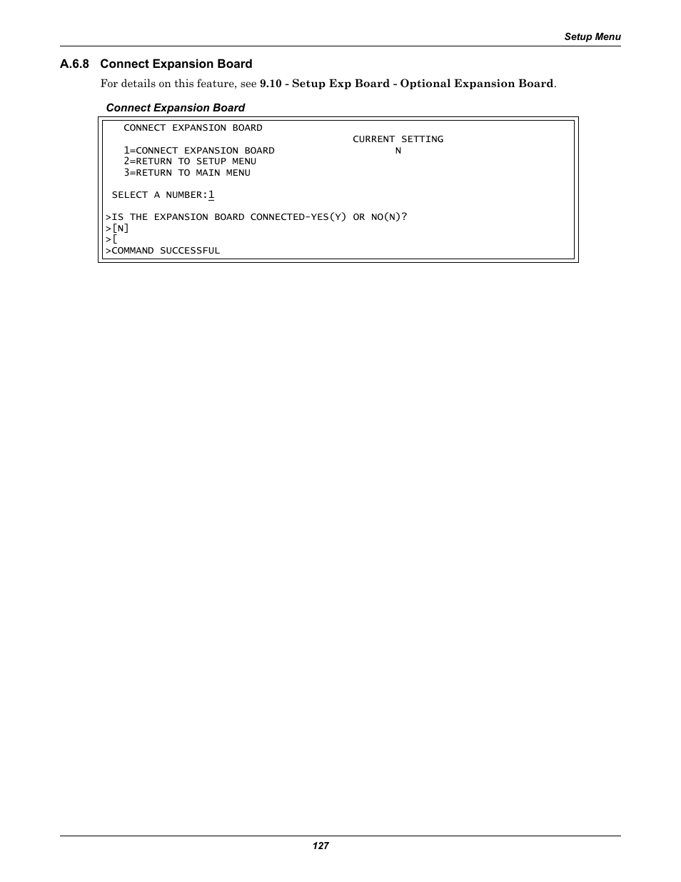A.6.8 connect expansion board, A.6.8, Connect expansion board | Section a.6.8 | Liebert Universal Monitor User Manual | Page 135 / 144
