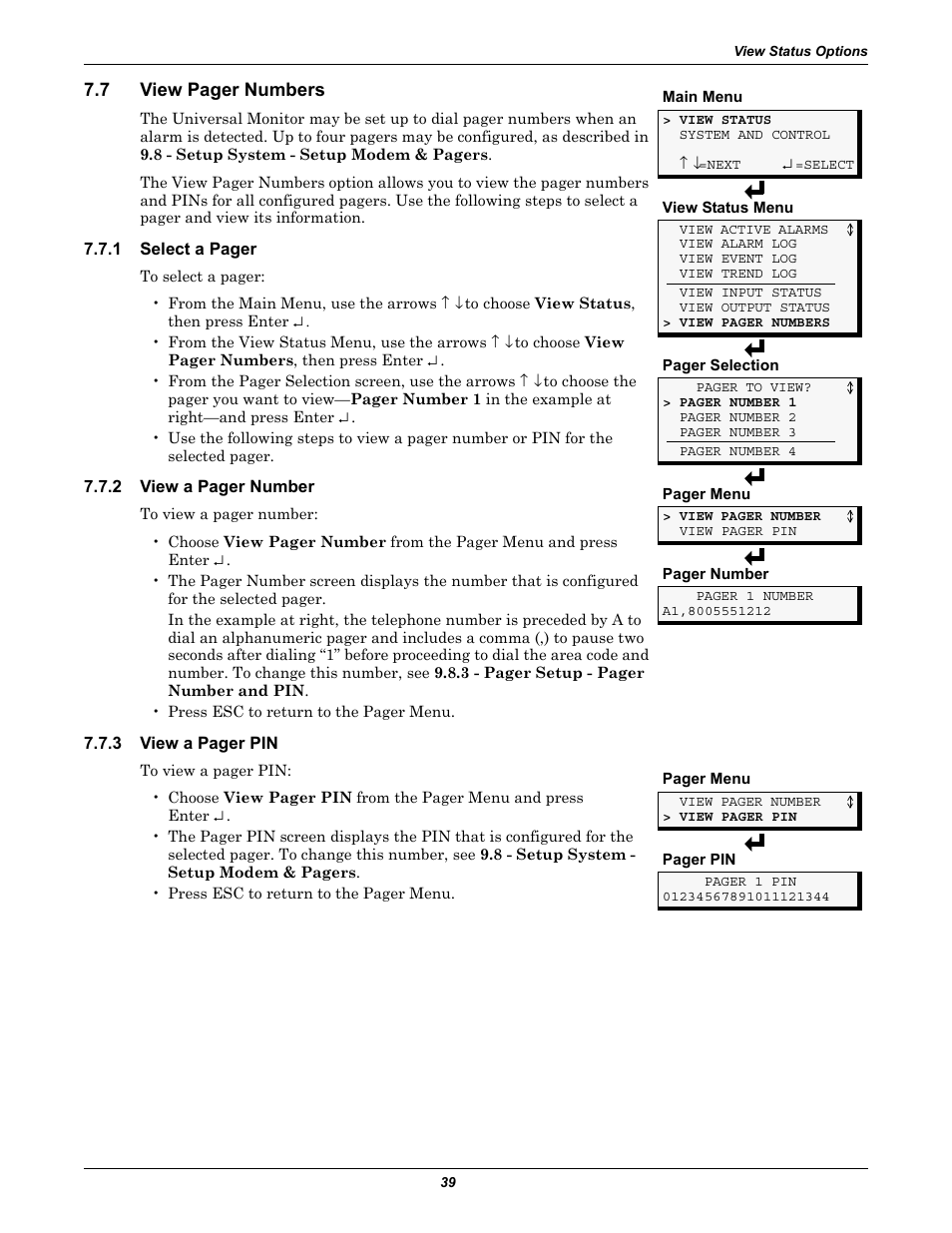 Liebert Universal Monitor User Manual | Page 47 / 144