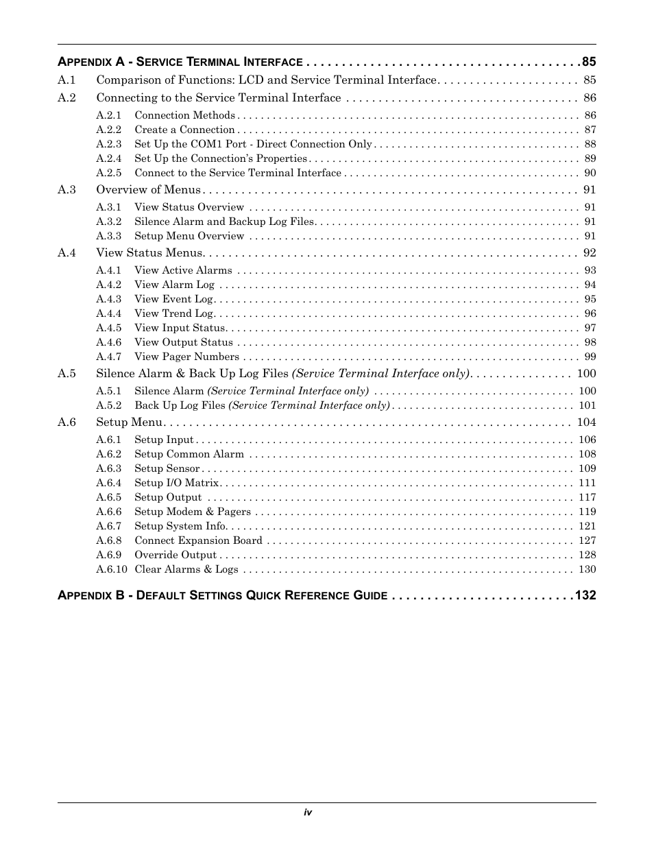 Liebert Universal Monitor User Manual | Page 6 / 144