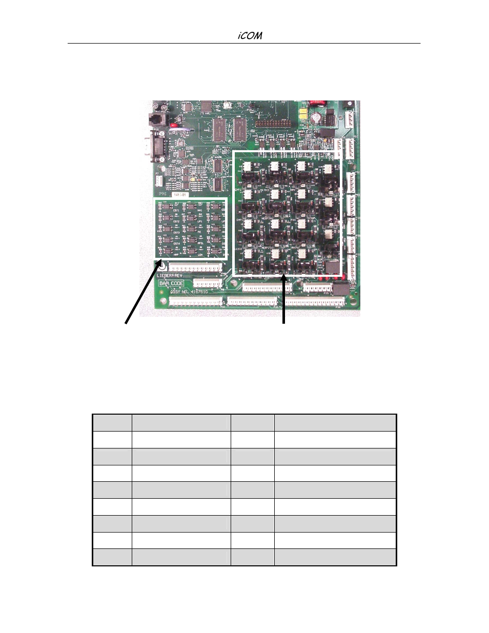 Microprocessor control board, Alarm input opto-isolator legend | Liebert iCOM Microprocessor TM-10098 User Manual | Page 122 / 170