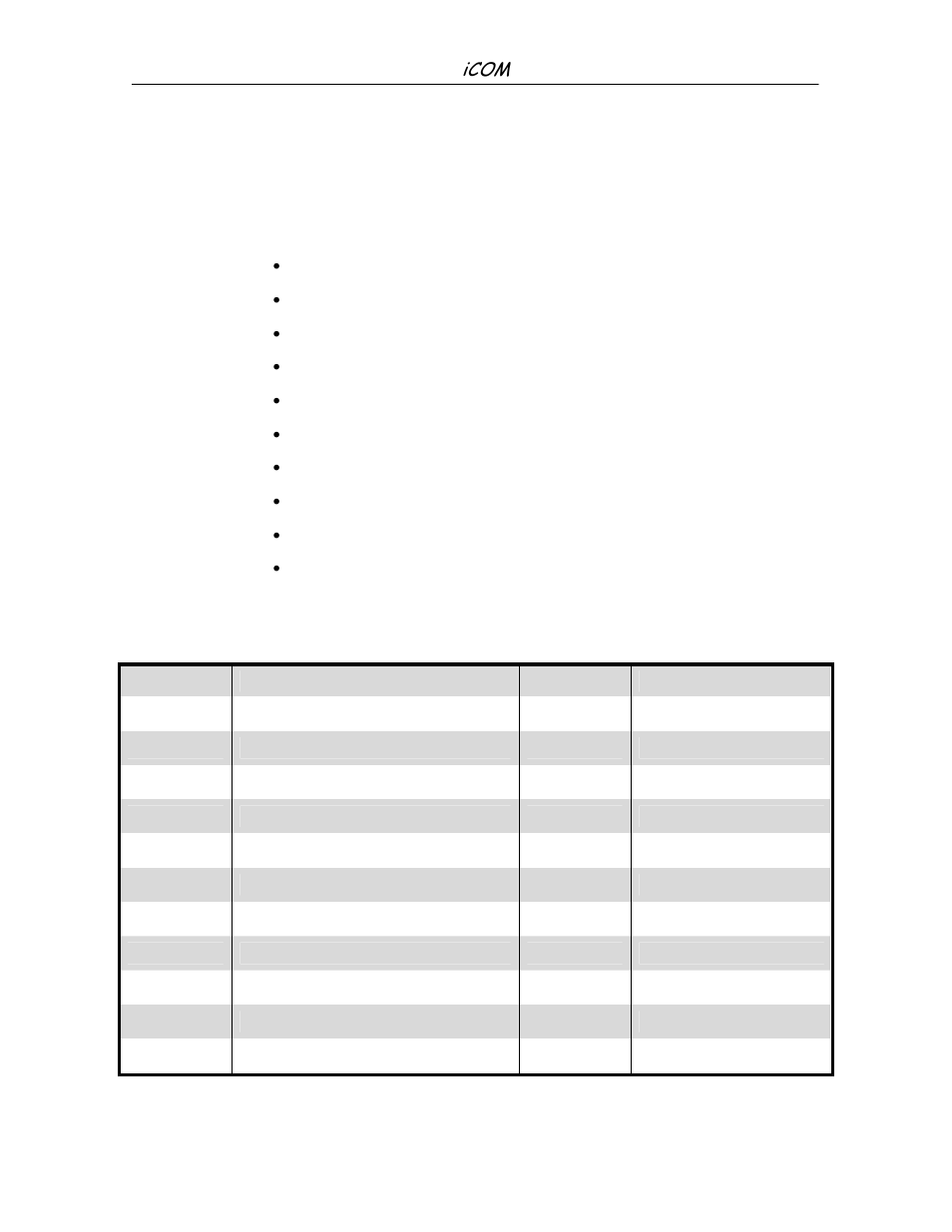 Service menu parameters | Liebert iCOM Microprocessor TM-10098 User Manual | Page 68 / 170