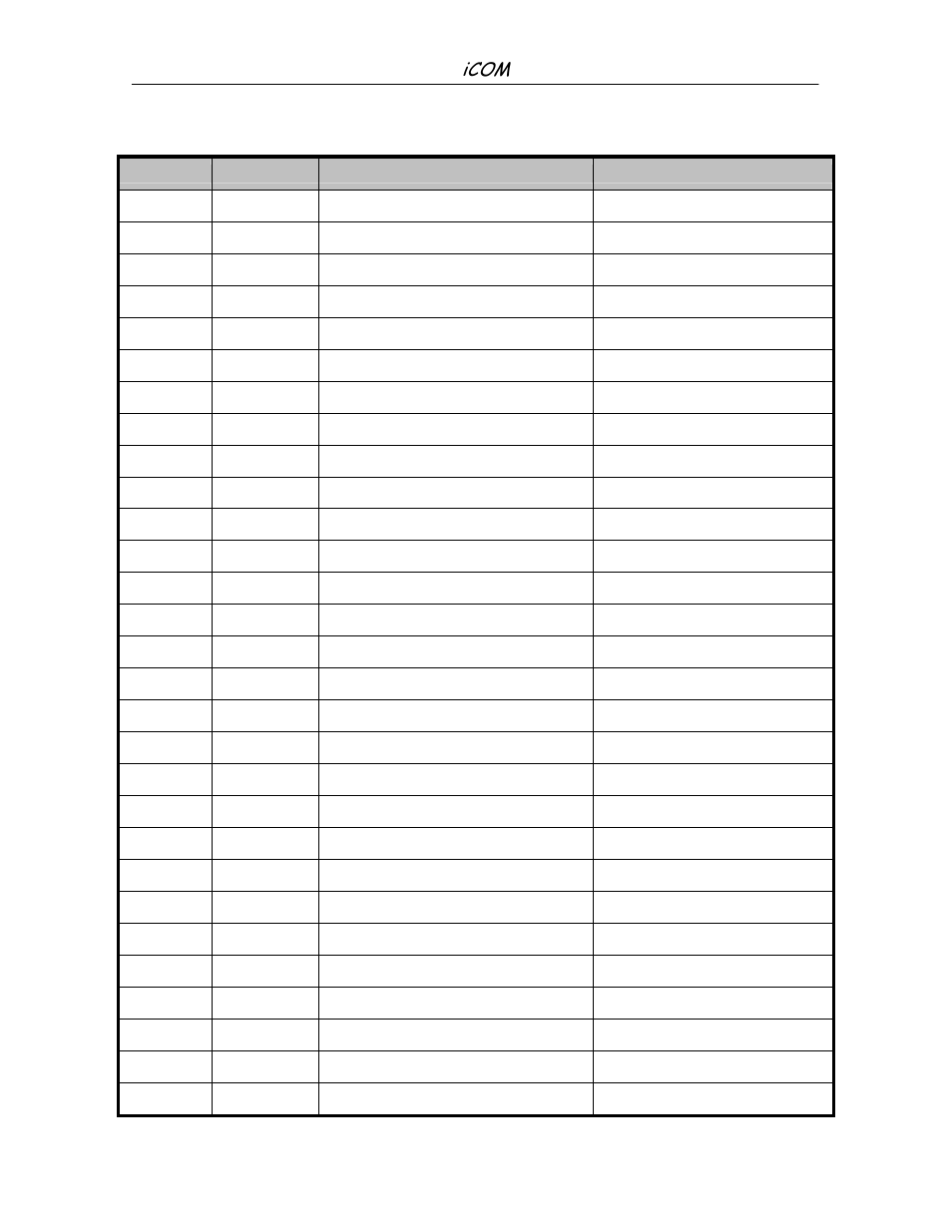 Events notifications parameters, Icom | Liebert iCOM Microprocessor TM-10098 User Manual | Page 90 / 170
