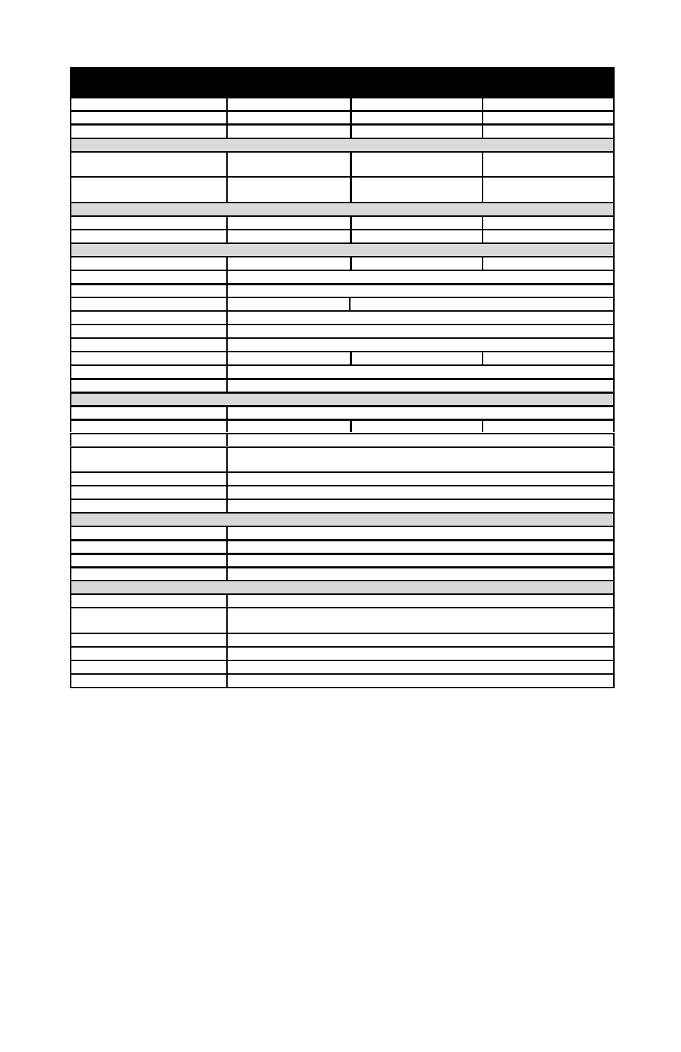 Specifications | Liebert PowerSure PS400-60S User Manual | Page 11 / 13