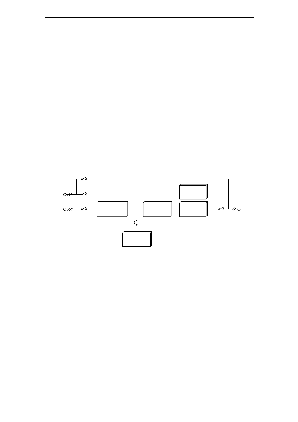 Fig 1-2 : ups power switches configuration | Liebert 130 kVA User Manual | Page 22 / 102