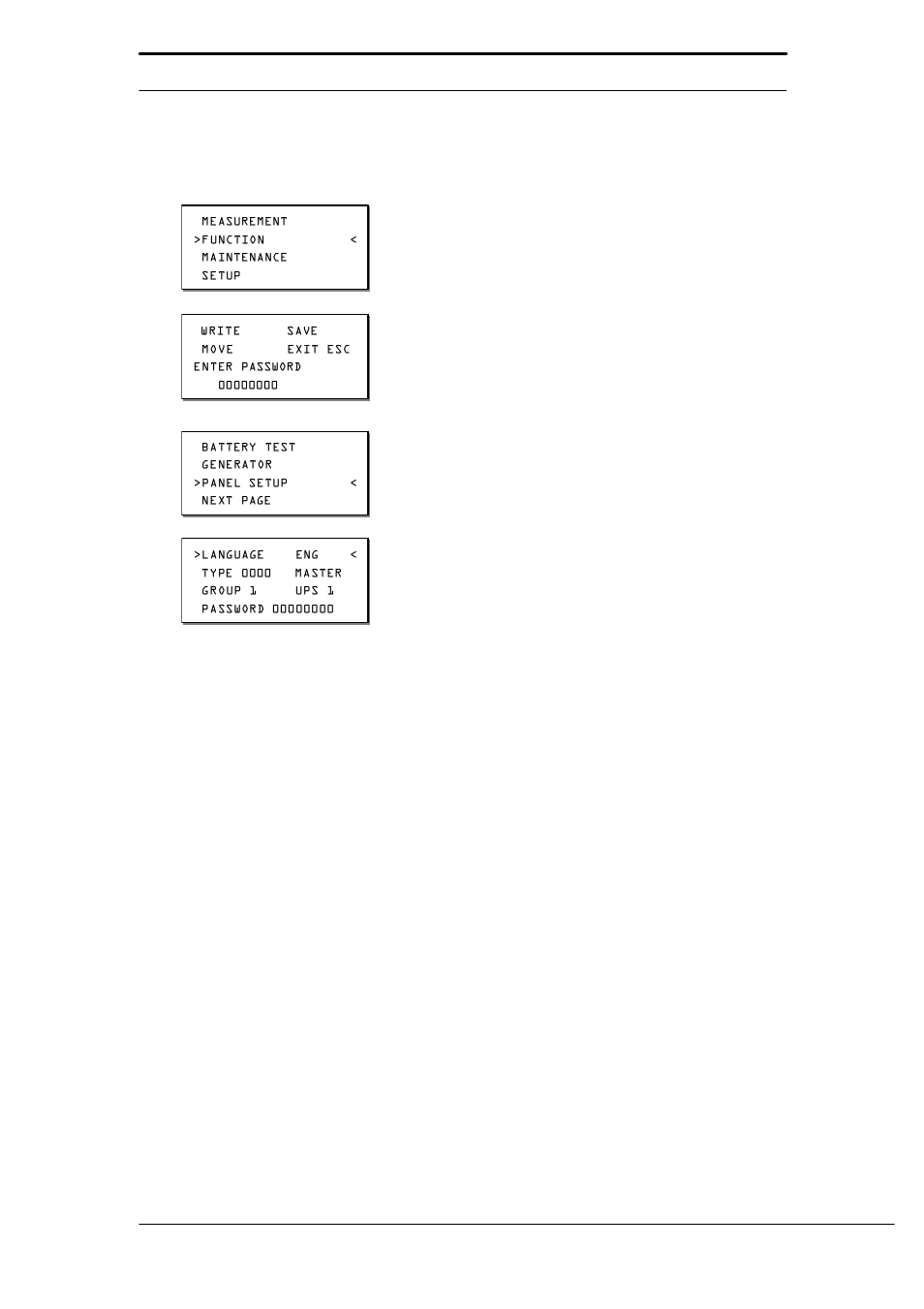 12 language selection, 13 changing the current date and time | Liebert 130 kVA User Manual | Page 65 / 102
