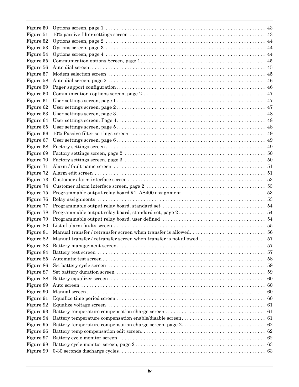 Liebert 30-130kVA User Manual | Page 6 / 112